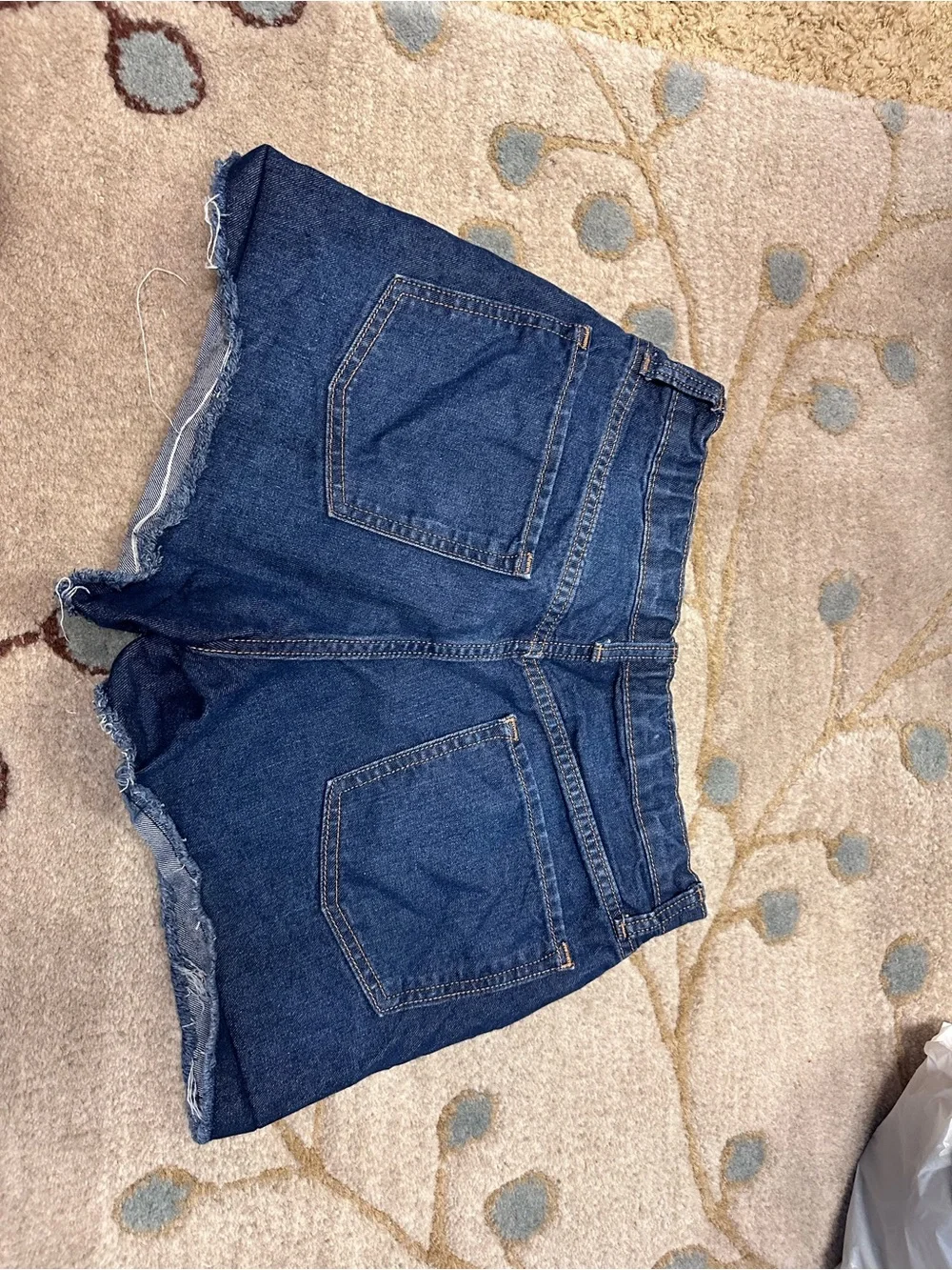 Old Navy Blue Denim Frayed Hem Shorts